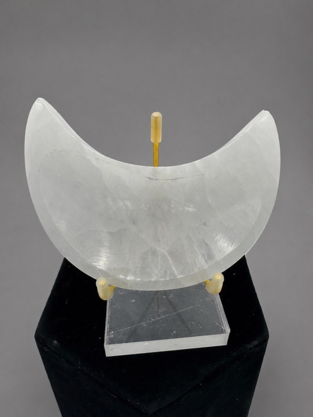 Selenite Crescent Moon Bowl